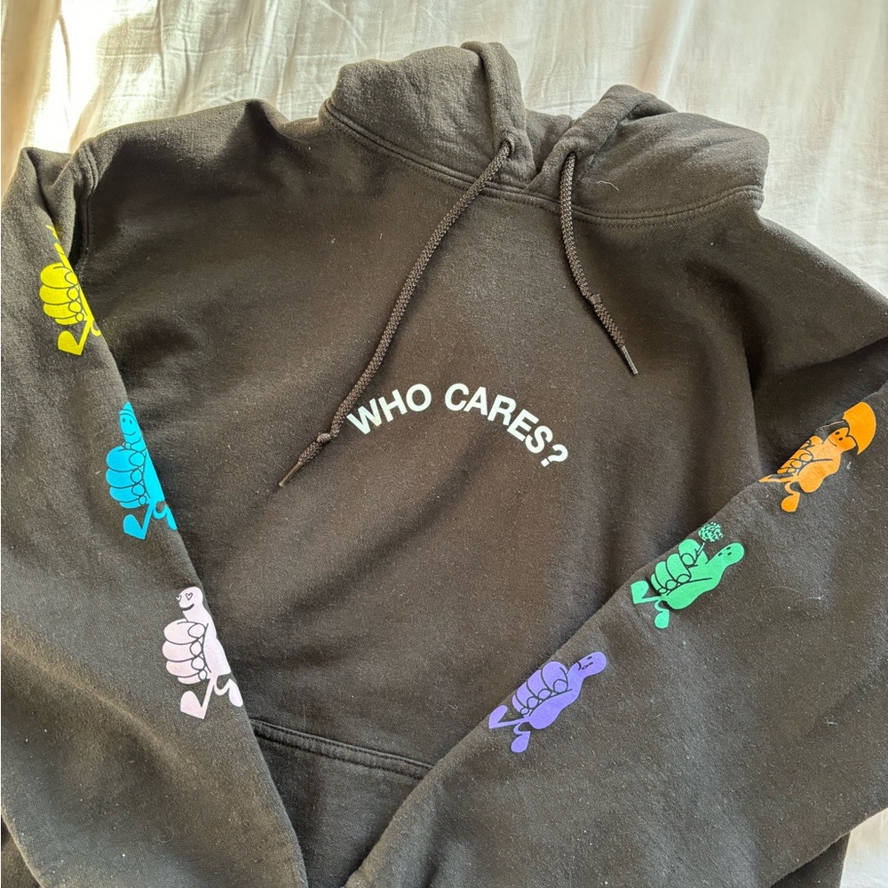 Rex Orange County Who Cares? Official merch hoodie sweatshirt size Medium